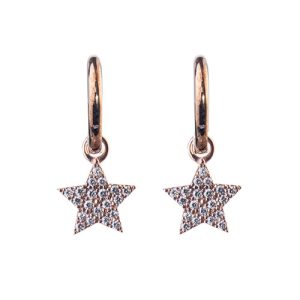 Large Plain Huggies with Diamond Stars
