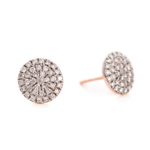 Medium White Pebble Earrings