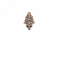 Solid Hamsa with Cognac Diamonds