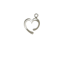 Small Open Heart Silver