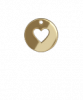 Cut Out Heart in Disc Gold