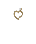 Small Open Heart Gold