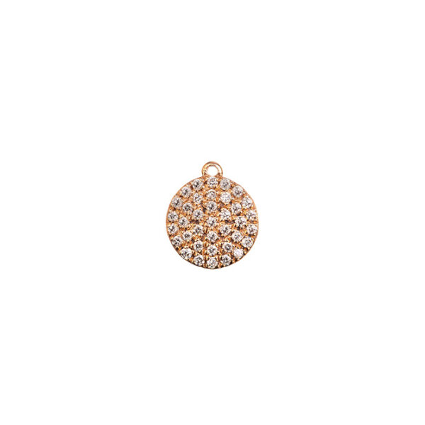 Medium Pebble with White Diamonds