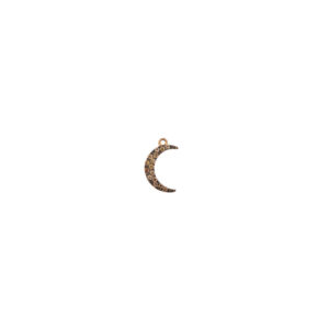 Single Moon with Cognac Diamonds