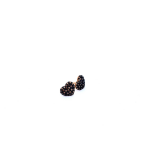 Large Solid Heart with Cognac Diamonds
