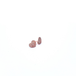 Large Solid Heart with White Diamonds