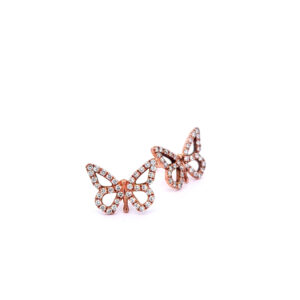 White Butterfly Earings