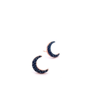 Single Moon with Black Diamonds