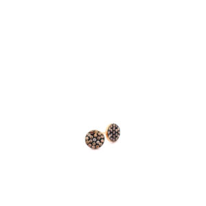 Small Pebble Earrings with Cognac Diamonds